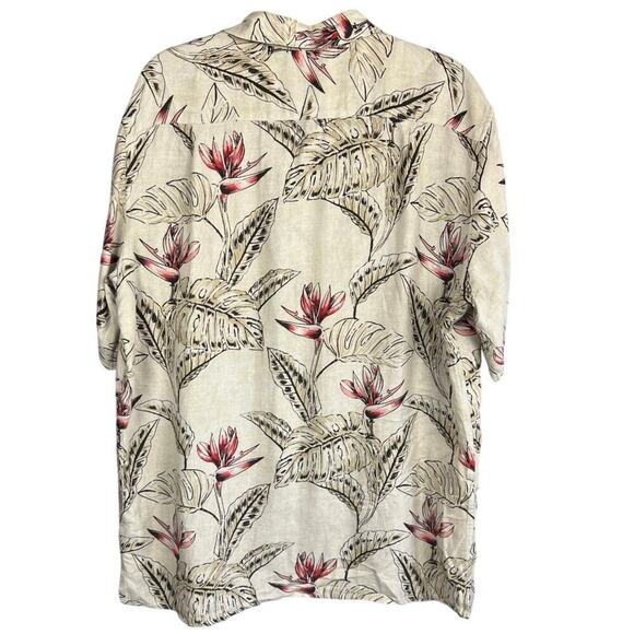 Tasso Elba Island Silk & Linen Blend Men’s Button Down Size L - Picture 7 of 8